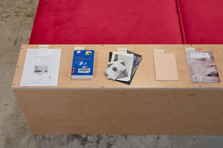 Installation view, a bookwork in many places, Joan · 2026 (20)