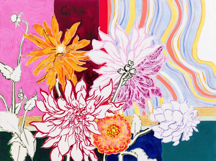 Installation view, Dahlias—Fields of Steadfastness, Luis De Jesus Los Angeles · 2025 (5)