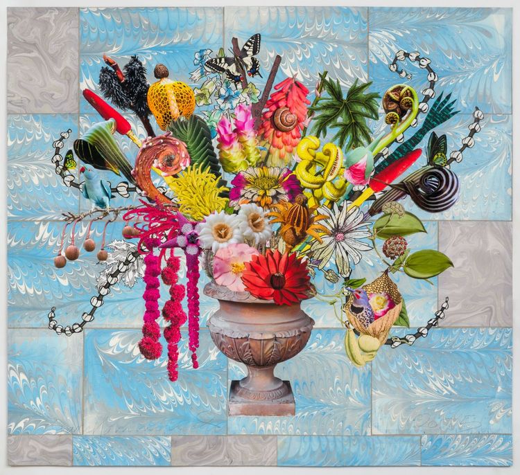 Installation view, Chocolate Cosmos, String of Pearls, Berggruen Gallery
