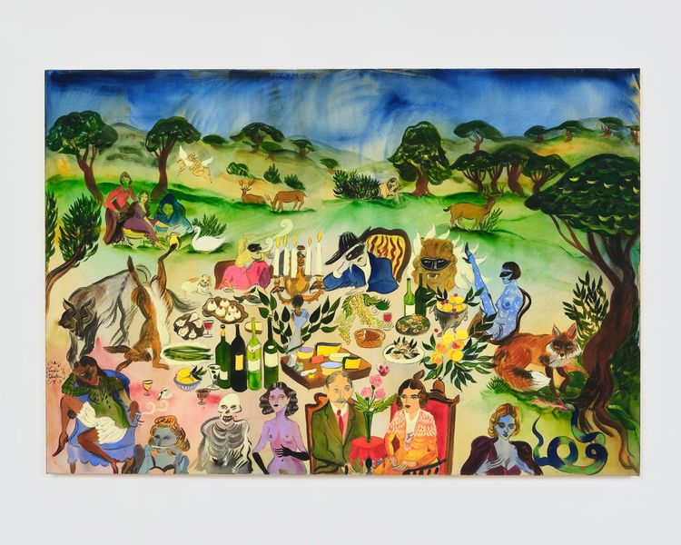 Installation view, In the Spirit World, Charles Moffett