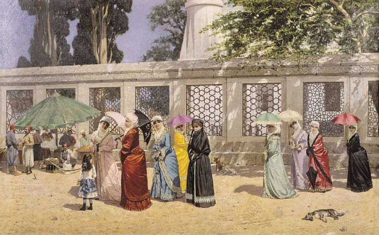 Osman Hamdi Bey, Ladies Taking a Walk, 1887