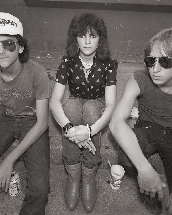 Stephen DiRado, John, Tonya and Maverick, 1983 (printed 2026), archival pigment print