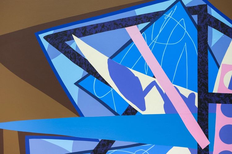 Installation view, Blue Sentinel, M+B