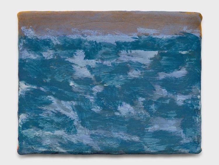 Christine Safa, La mer, parfois (bleu azurite), 2026