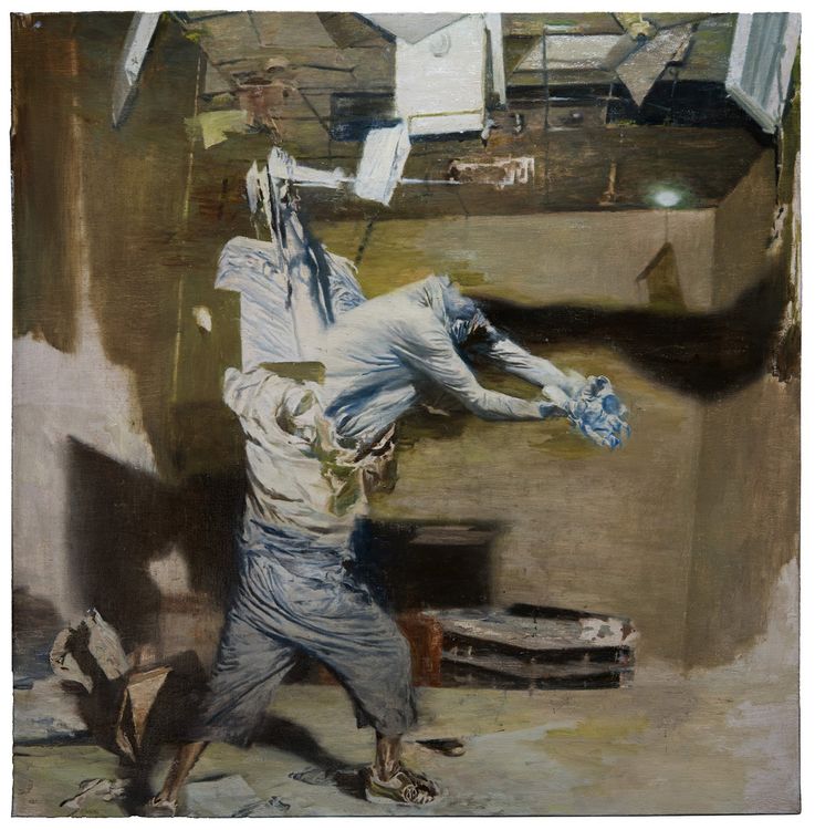 Phil Hale, Walk Through Walls or Don't (01), oil on canvas, 32 x 32 in.
