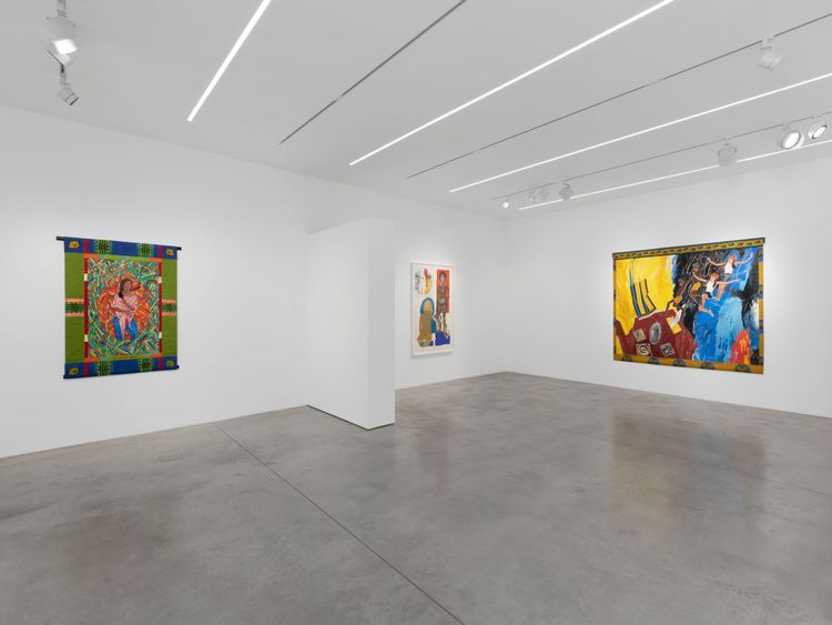 Installation view, Emma Amos, Alison Jacques · 2025 (5)