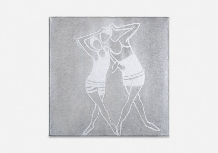 Silke Otto-Knapp, Untitled, c. 2013, Watercolor and gouache on canvas, 12 x 12 x 3/4 inches (30.5 x 30.5 x 1.9 cm)