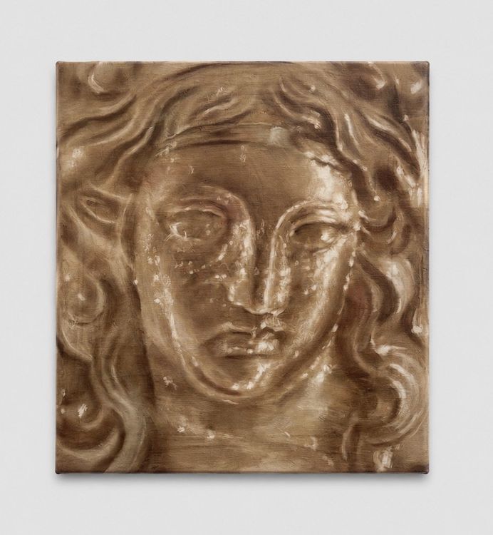 Tomas Harker, Relief of Diana, 2026, oil on canvas, 20 x 18 in. (51 x 46 cm)