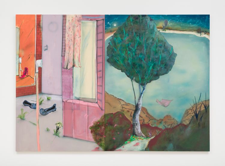 Installation view, I Take The Whole Damn Place With Me, Anat Ebgi, Los Angeles