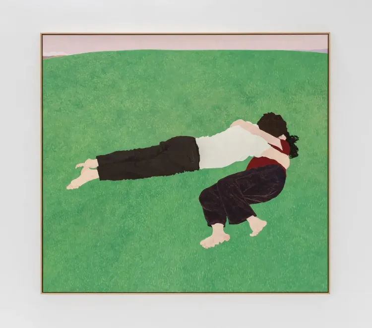 Installation view, Pillow Paintings, François Ghebaly · 2026 (21)
