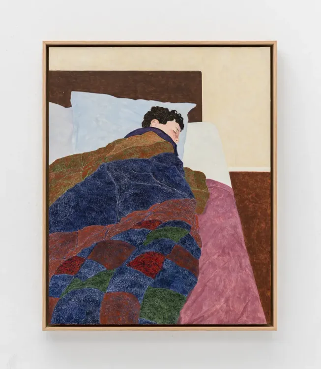 Installation view, Pillow Paintings, François Ghebaly · 2026 (23)
