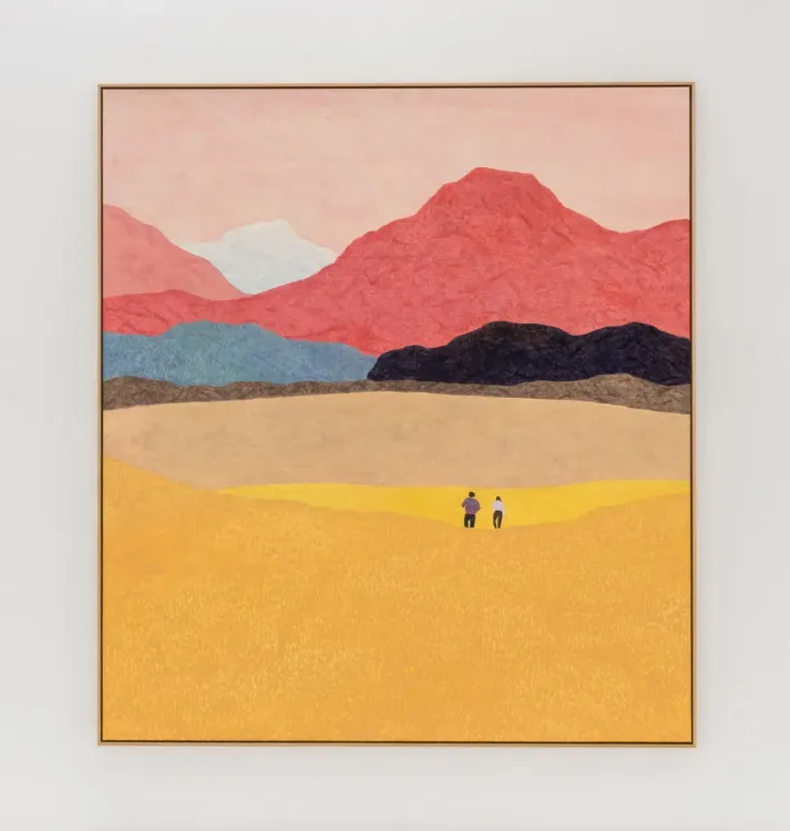 Installation view, Pillow Paintings, François Ghebaly · 2026 (25)