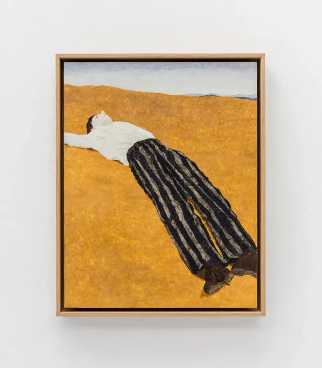 Installation view, Pillow Paintings, François Ghebaly · 2026 (24)