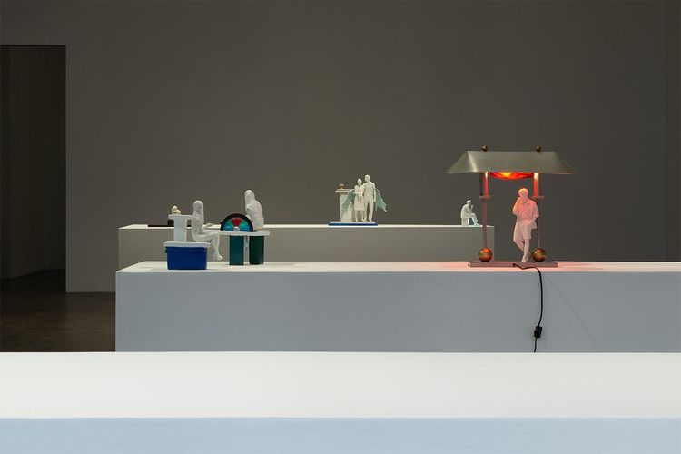 Installation view of Sam Anderson, "Heartbreak Bar," Derosia, New York.
