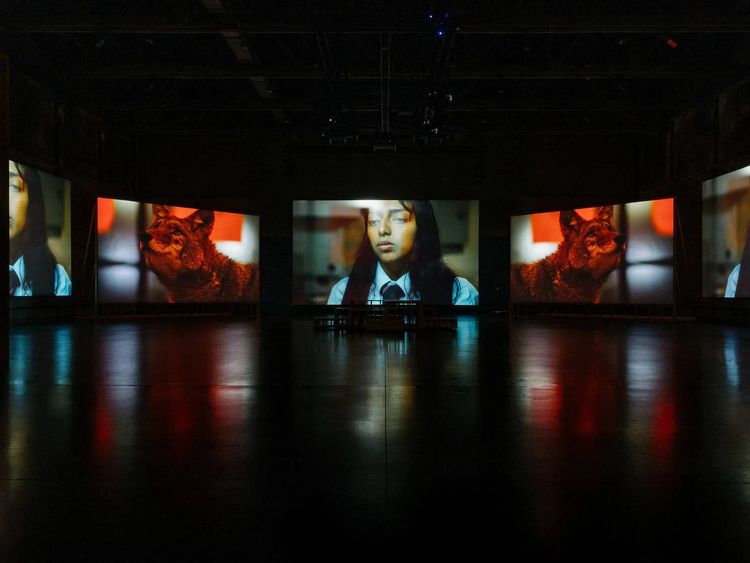 Installation view, Lightscape, Marciano Art Foundation