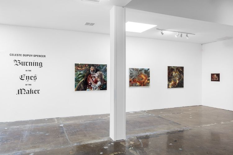Installation view, Burning in the Eyes of the Maker, Jeffrey Deitch, West Hollywood