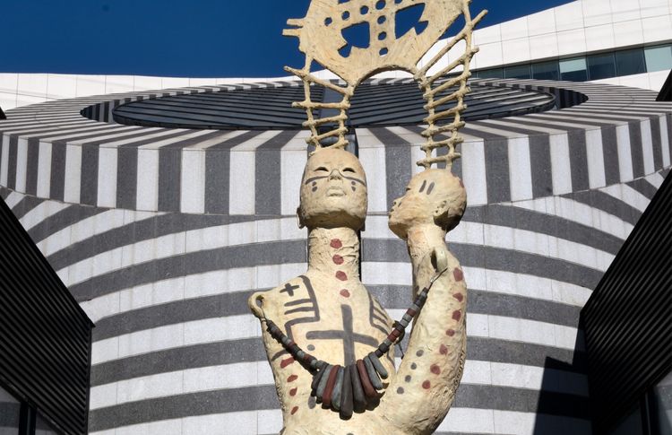 Installation view, Rose B. Simpson: Behold, San Francisco Museum of Modern Art