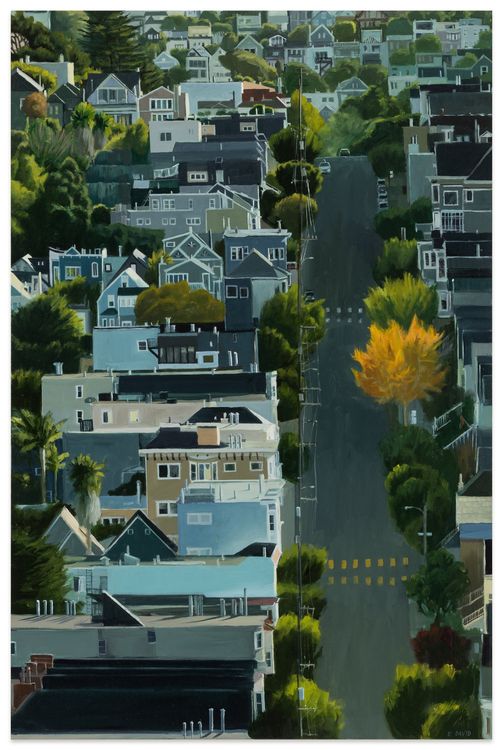 Installation view, The City Beckons, Paul Thiebaud Gallery