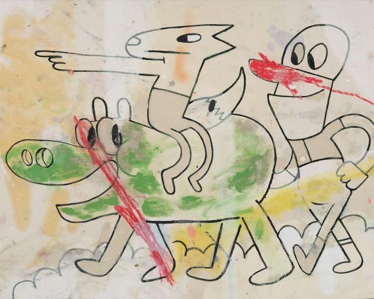 Installation view, Imaginary Friends: Drawings and Paintings, James Fuentes, Los Angeles · 2025 (6)