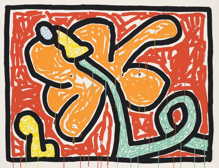 Installation view, Keith Haring: Flowers 1–5, Pace Prints · 2026 (4)