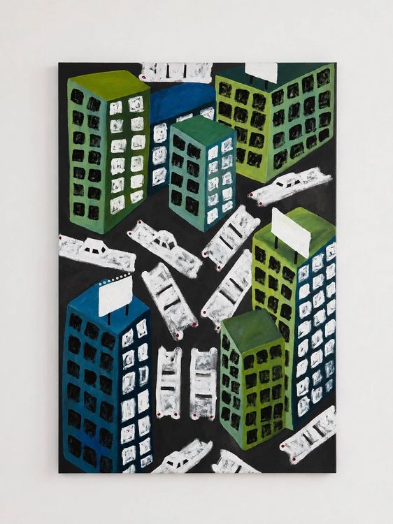 Installation view, Downtown Babylon     ‍‍  , Silke Lindner