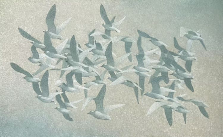 Installation view, Bird Migration, Blue Mountain Gallery