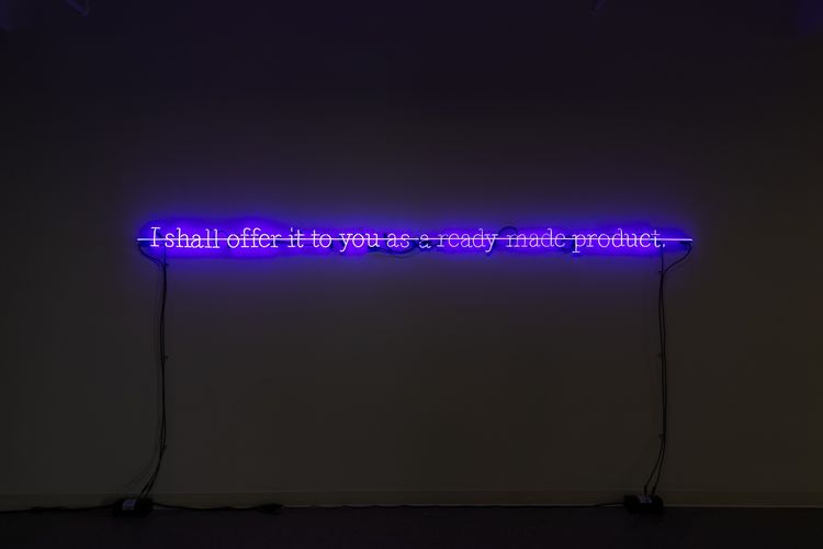 Installation view, Joseph Kosuth: I Shall Offer It To You As A Ready-Made Product, Castelli Gallery · 2026 (10)