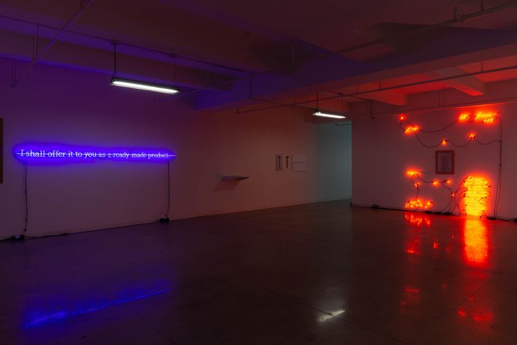 Installation view, Joseph Kosuth: I Shall Offer It To You As A Ready-Made Product, Castelli Gallery · 2026 (1)