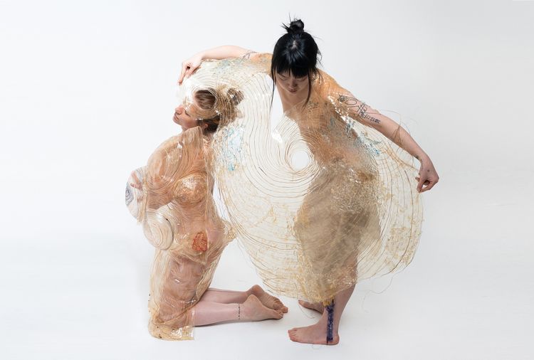 Installation view, Freda Xinyue Xia : Negotiated Skin, Gallery 456 / Chinese American Arts Council