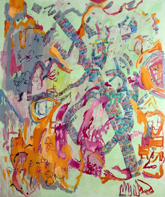 Installation view, Hole in Mouth, The Painting Center