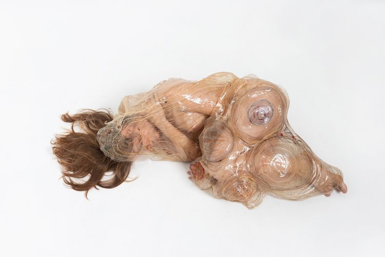 Installation view, Freda Xinyue Xia : Negotiated Skin, Gallery 456 / Chinese American Arts Council · 2026 (2)