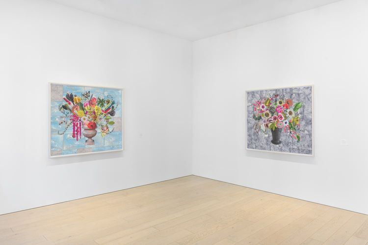 Installation view, Chocolate Cosmos, String of Pearls, Berggruen Gallery · 2025 (1)
