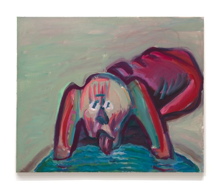 Installation view, Maria Lassnig, Petzel Gallery