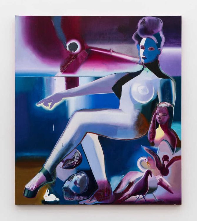 Installation view, Katherina Olschbaur: I Spend All Day Waiting for the Night, Perrotin · 2025 (9)