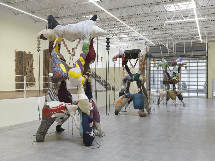 Installation view, Eddie R. Aparicio: Rubberneckers, Jeffrey Deitch, Wooster Street · 2026 (4)
