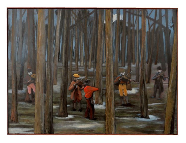 Installation view, Fear of the Fiddle, Half Gallery Annex