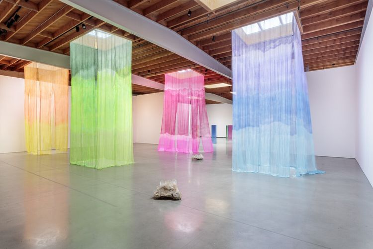 Installation view, Walk on the Moon, Jeffrey Deitch, Orange Drive · 2025 (1)
