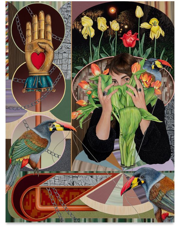 Installation view, Escaping the aviary, Harper's, 534 W 22nd Street