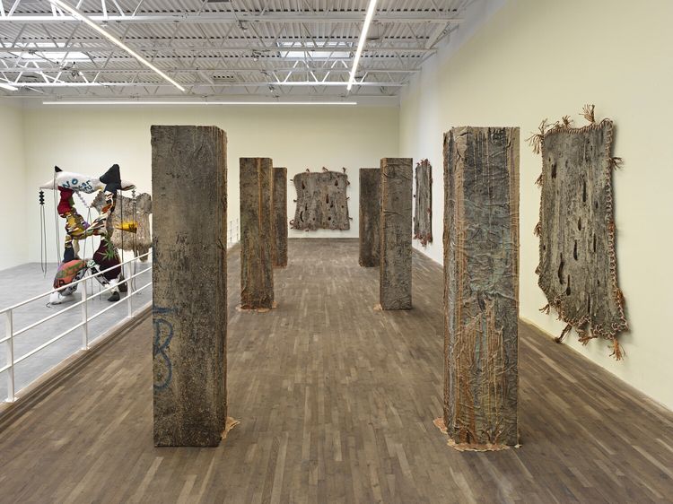 Installation view, Eddie R. Aparicio: Rubberneckers, Jeffrey Deitch, Wooster Street · 2026 (5)