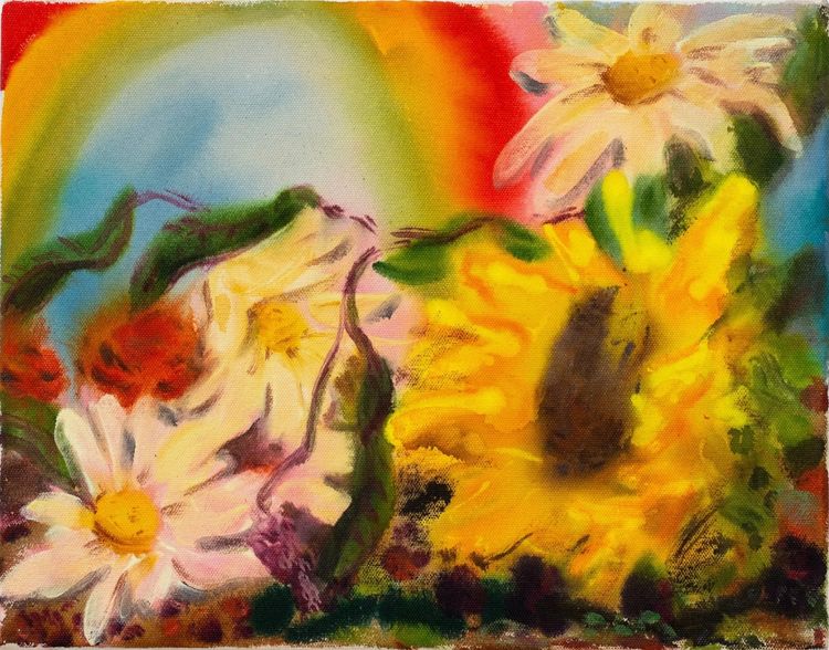 Installation view, Splat Daisies, McBride / Dillman