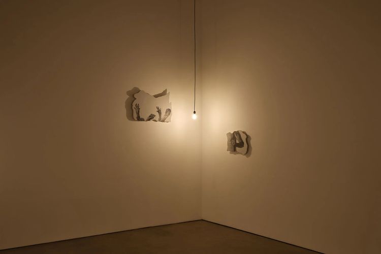 Installation view, The Piled Up Traces, François Ghebaly