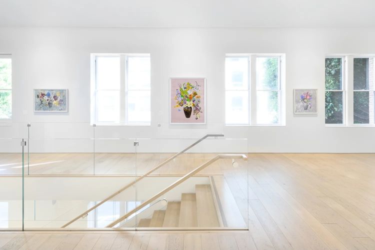 Installation view, Chocolate Cosmos, String of Pearls, Berggruen Gallery · 2025 (7)