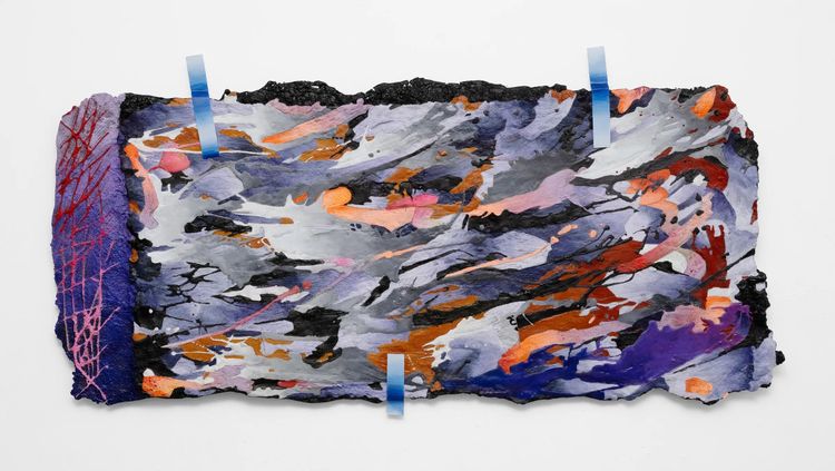 Installation view, Tape Drifts and Figures Reach, Philip Martin Gallery · 2026 (31)