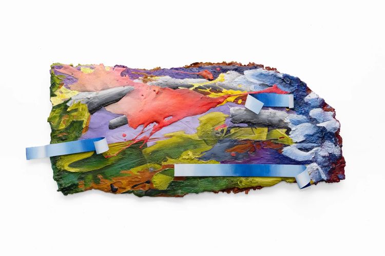 Installation view, Tape Drifts and Figures Reach, Philip Martin Gallery · 2026 (27)
