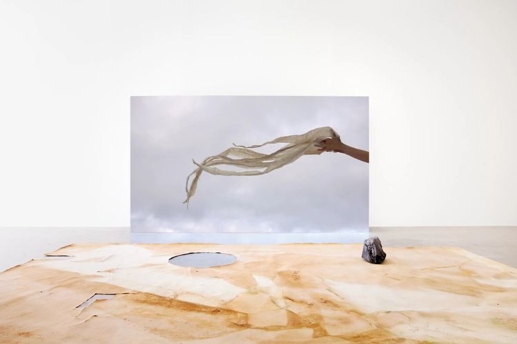 Installation view, Edith Dekyndt Notes on What is What, Marian Goodman, New York · 2026 (5)