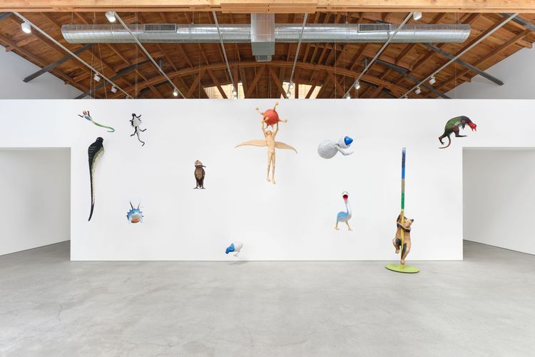 Installation view, Roberto Benavidez: BOSCH BEASTS, Perrotin · 2025 (1)