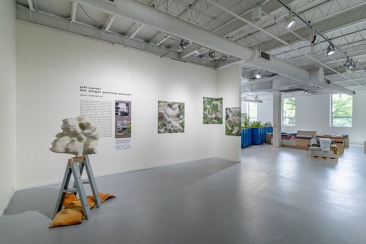 Installation view, The Singer Pavilion Project, Hyde Park Art Center
