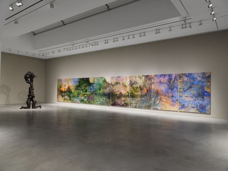 Installation view, Feet squelching on wet grass, nourished by uncertainty, Hauser & Wirth · 2026 (5)