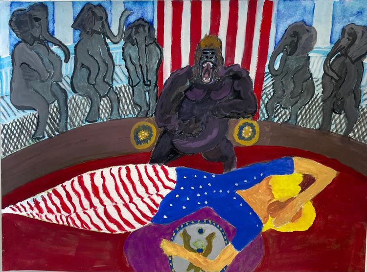 Installation view, Duck and Color, Noho M55 Gallery