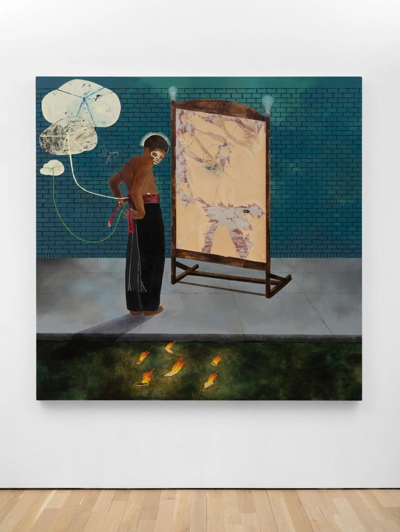 Installation view, Ash On Everything, Charles Moffett · 2025 (6)